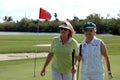 Golfing Senior women Royalty Free Stock Photo