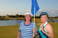 Golfing Senior women Royalty Free Stock Photo