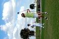 Golfing women Royalty Free Stock Photo
