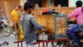 golgappa seller at street outdoor image