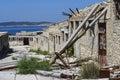 Ruins of the Goli otok prison in Croatia Royalty Free Stock Photo