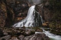 Golling Waterfall in the region Tennengau, Austria Royalty Free Stock Photo