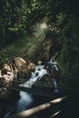 Gollinger Waterfall in Austria during Spring