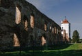 Golshany Castle - the ruins of a palace and park complex, the residence of the Sapieha family. Belarus