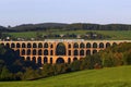 Goltzsch Viaduct, a railway bridge in Germany. It is the largest brick-built bridge in the world