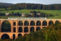 Goltzsch Viaduct, a railway bridge in Germany. It is the largest brick-built bridge in the world