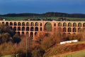 Goltzsch Viaduct, a railway bridge in Germany. It is the largest brick-built bridge in the world