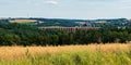 Goltzschtalbrucke railway bridge with Netzschkau town on the background in Germany