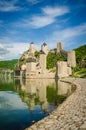 Golubac Fortress at the Danube river Royalty Free Stock Photo