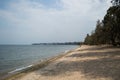 Goma, DR Congo Border Seen from Beach along Lake Kivu, Gisenyi