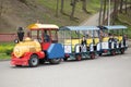 GOMEL, BELARUS - 29 April 2017: Children visit children`s attractions in the city park.