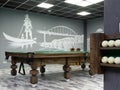 Gomel, BELARUS - December 1, 2022: Interior of the billiard club Duplet Royalty Free Stock Photo