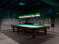 Gomel, BELARUS - December 1, 2022: Interior of the billiard club Duplet Royalty Free Stock Photo