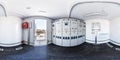 GOMEL, BELARUS - FEBRUARY, 2017: full seamless panorama 360 degrees angle in interior high voltage power unit shield in