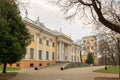 GOMEL, BELARUS - July 29, 2016: Panoramic view in the Park Ensemble of Gomel Palace of the Rumyantsevs and Paskevichs.