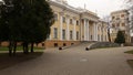 GOMEL, BELARUS - July 29, 2016: Panoramic view in the Park Ensemble of Gomel Palace of the Rumyantsevs and Paskevichs.