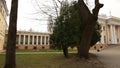 GOMEL, BELARUS - July 29, 2016: Panoramic view in the Park Ensemble of Gomel Palace of the Rumyantsevs and Paskevichs.