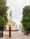 GOMEL, BELARUS - July 29, 2016: Panoramic view in the Park Ensemble of Gomel Palace of the Rumyantsevs and Paskevichs.