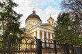 GOMEL, BELARUS - July 29, 2016: Panoramic view in the Park Ensemble of Gomel Palace of the Rumyantsevs and Paskevichs.