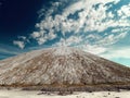 GOMEL, BELARUS. lifeless desert against a blue sky