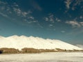 GOMEL, BELARUS. lifeless desert against a blue sky