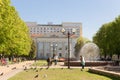 GOMEL, BELARUS - May 3, 2017: The Gomel Regional Universal Library, VI Lenin. Royalty Free Stock Photo