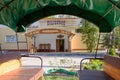 Gomel, Belarus - May 8, 2014: RANCHO Family Vacation Base. Restaurant Interior