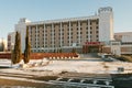 GOMEL, BELARUS - NOVEMBER 28, 2018: Hotel Tourist on Sovetskaya Street