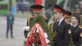 Gomel, Belarus - 09/05/2019: Young men and women in uniform at the Victory Day parade