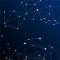 Gometric plexus structure cybernetic concept Royalty Free Stock Photo