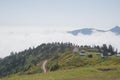 Gomi mountain touristic village. Beautiful scene mountain, village in Guria province