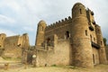 Medieval fortress in Gondar, Ethiopia. Royalty Free Stock Photo