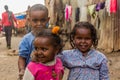 GONDAR, ETHIOPIA - MARCH 13, 2019: Group of children in Gondar, Ethiopi