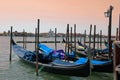 Gondolas in Venice Royalty Free Stock Photo