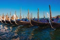 Gondola boats near Piazza San Marco