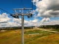 Gondola cable car pylon and wires on Zlatibor