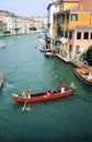 A gondola on Canale Grande in Venice