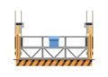 Gondola cradle. Suspended platform. Simple flat illustration.