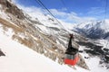 Gondola at Elbrus mountain. Russian Federation Royalty Free Stock Photo