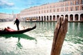 Gondola with gondolier