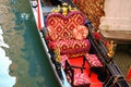 Gondola on Grand Canal in Venice, Italy. Selective focus Royalty Free Stock Photo