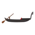 Gondola icon, cartoon style