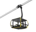 Gondola Lift Cable Car Isolated Royalty Free Stock Photo