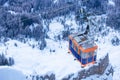Gondola lift on ski resort Royalty Free Stock Photo