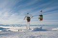 Gondola Lift Sweden Are Royalty Free Stock Photo