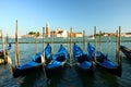 Gondola parking , Venice Royalty Free Stock Photo