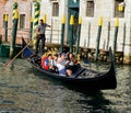 Gondola on the grand canal, Venice Italy Royalty Free Stock Photo