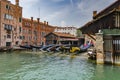 Gondola repair dock in Squero de San Trovaso Royalty Free Stock Photo