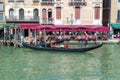 gondola ride in Venice, gondola ride in grand canal Venice Italy Royalty Free Stock Photo