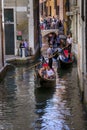 gondola ride in Venice, gondola ride in grand canal Venice Italy Royalty Free Stock Photo